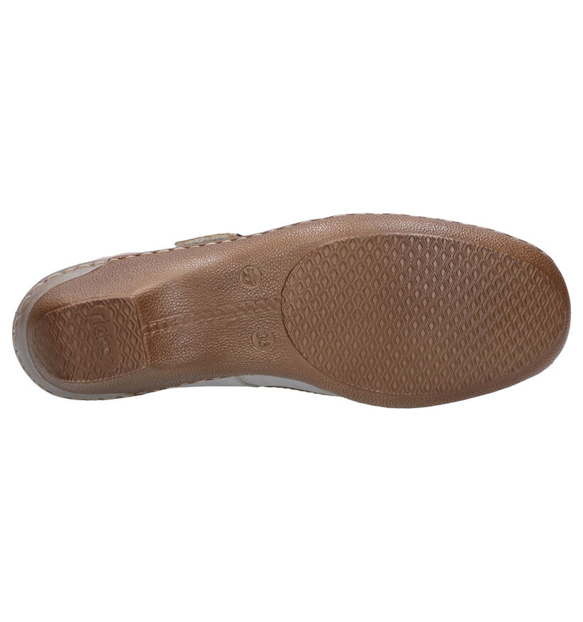 Rieker Chaussures slip-on en Taupe en cuir (271864)