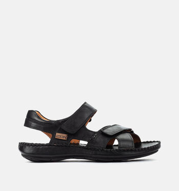 Pikolinos Sandalen Zwart/Cognac