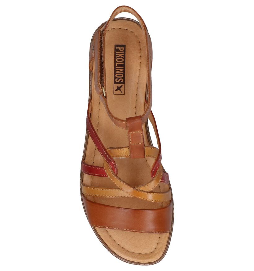 Cognac Sandalen Pikolinos Alcudia in leer (247271)