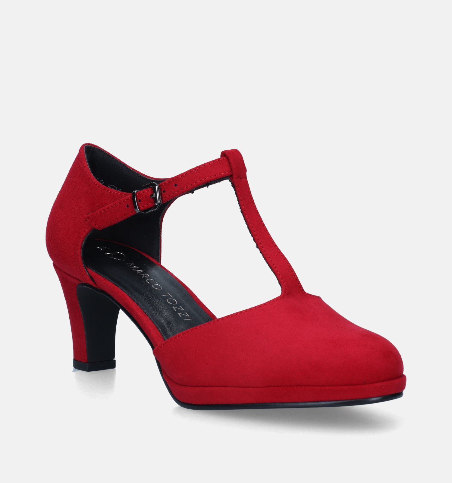 Rode pumps met bandje new arrivals