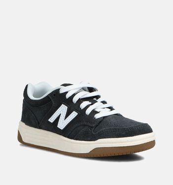 New Balance 480 Low Sneakers White/ Black/White/ Dark Alpine Green