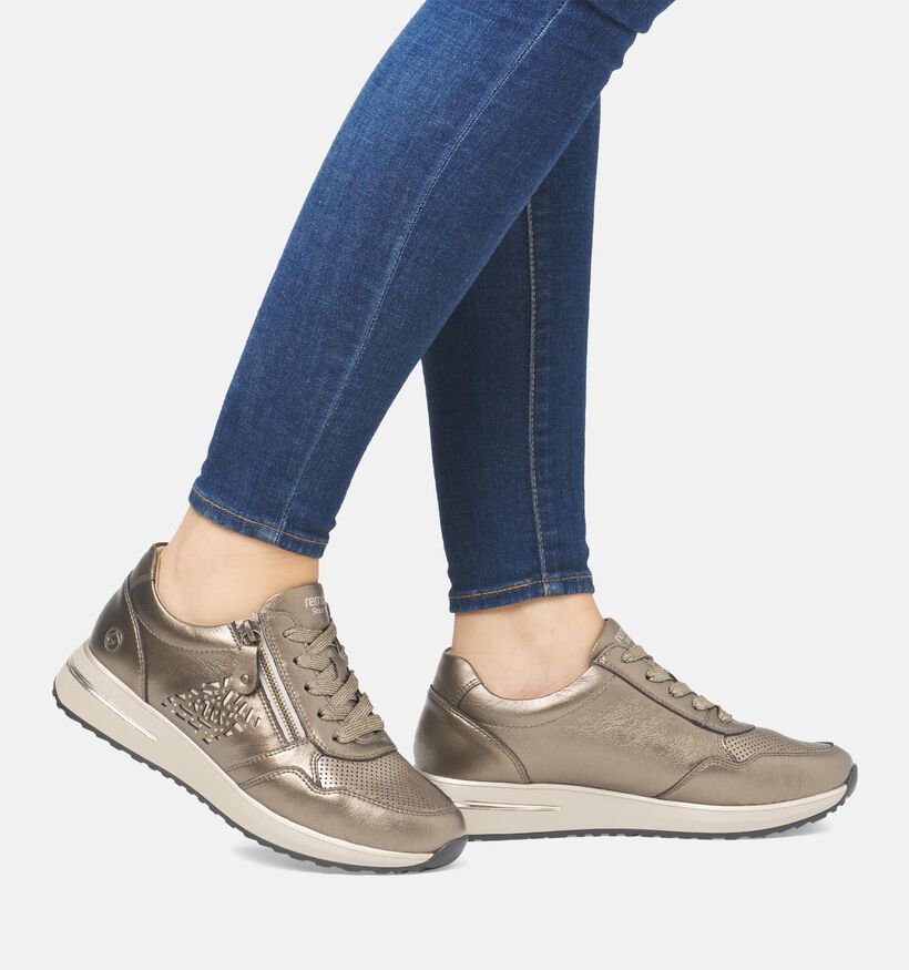 Remonte Bronzen Sneakers voor dames (344430) - geschikt voor steunzolen