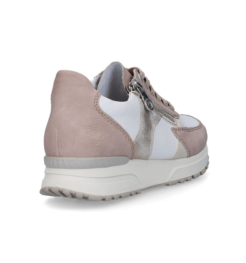 Rieker Baskets casual en Beige pour femmes (320227) - pour semelles orthopédiques