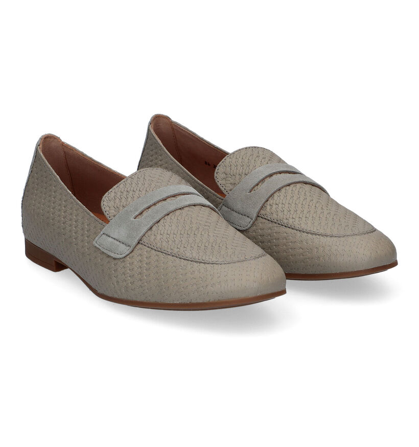 Gabor Groene Loafers in leer (306744)