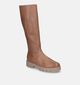 OptiFit Bottes hautes en Camel pour femmes (315160) - pour semelles orthopédiques