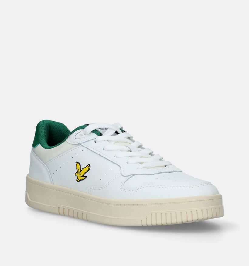 Lyle & Scott Culross SPT Witte Veterschoenen voor heren (337700) - geschikt voor steunzolen