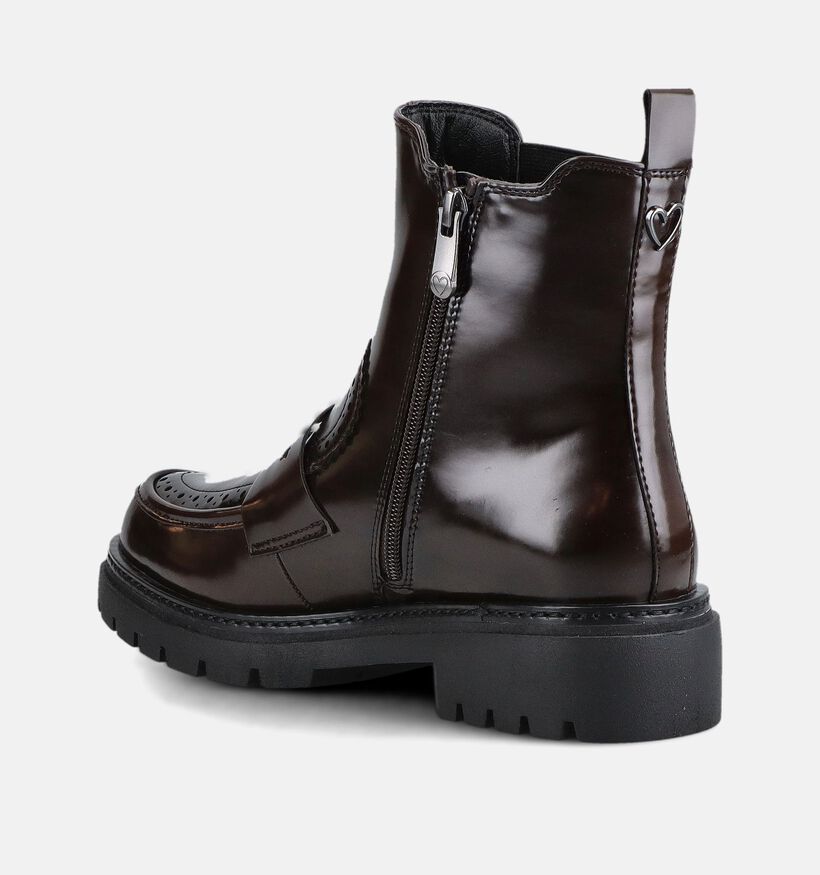 Marco Tozzi Bottines Chelsea en Brun fonc&eacute; pour femmes (379034)