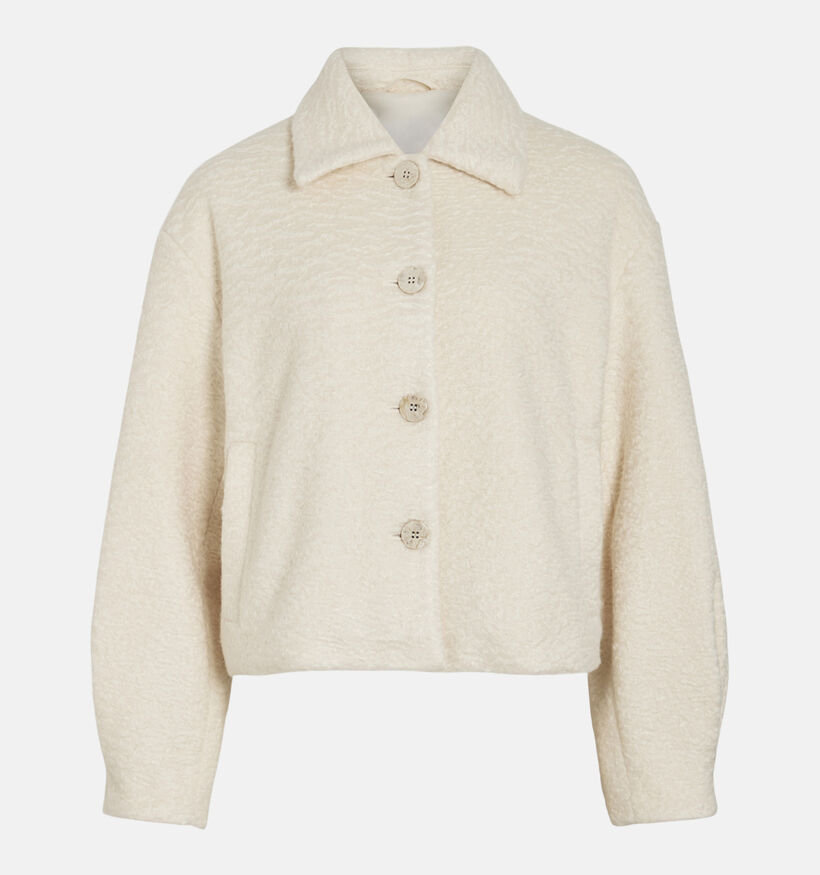 Vila Franca Manteau court en Beige pour femmes (368043)