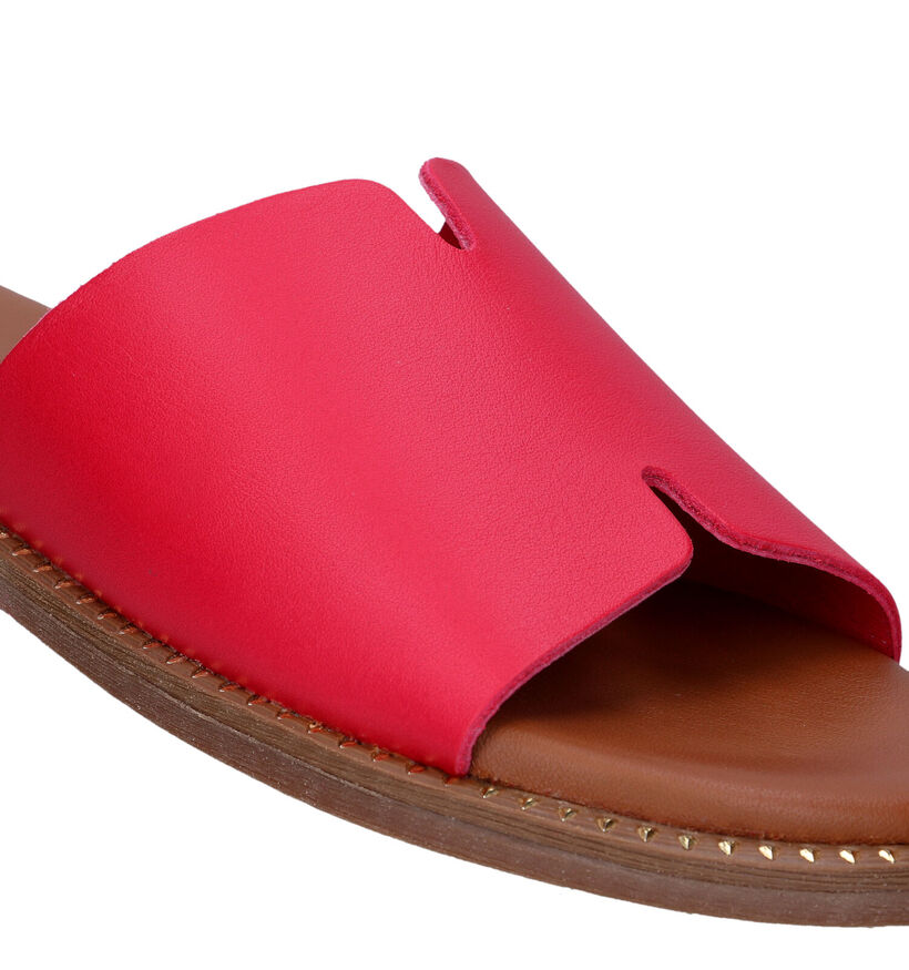 Tamaris Nu-pieds plates en Rouge pour femmes (322229)