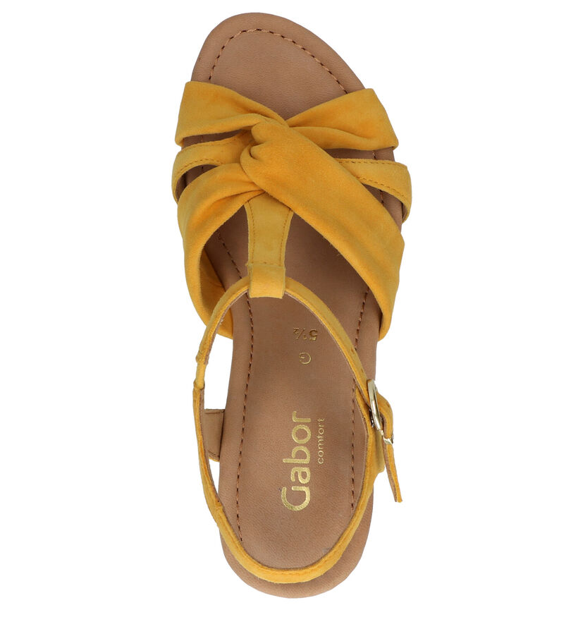 Gabor Sandales en Jaune en nubuck (271733)