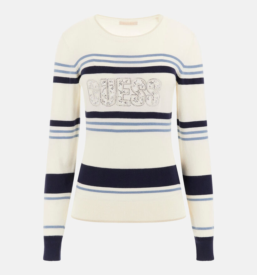 Guess Witte Trui met strepen voor dames (354597)
