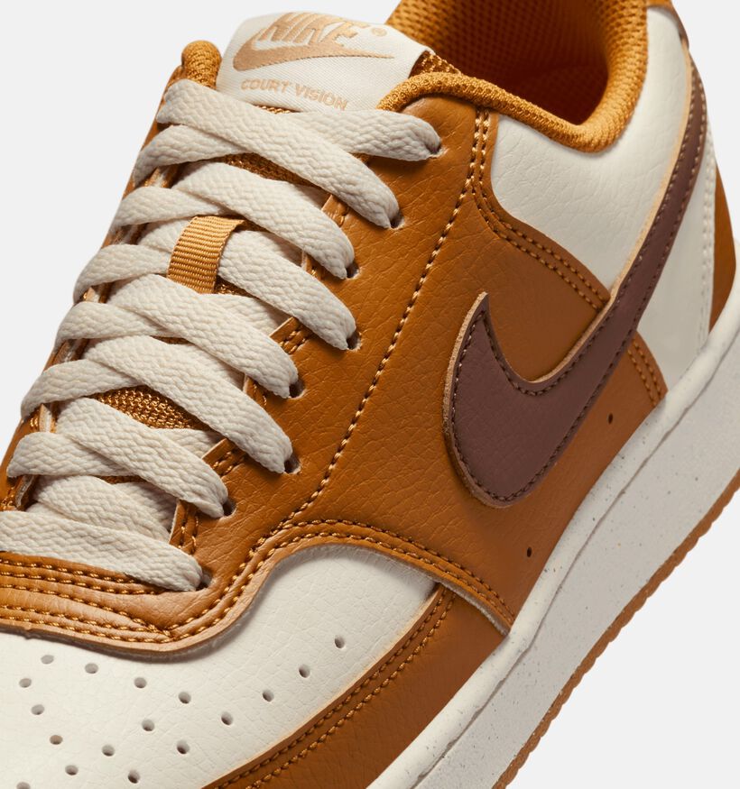 Nike Court Vision Low Cognac Sneakers voor dames (359905) - geschikt voor steunzolen
