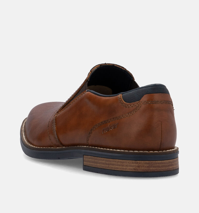 Rieker Chaussures sans lacets classiques en Cognac pour hommes (351310)