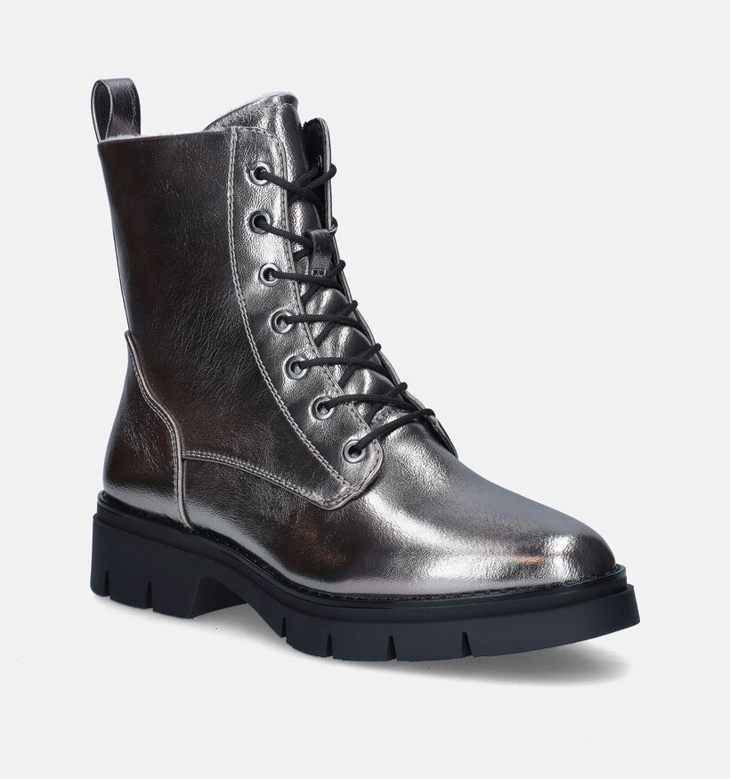 Tamaris Boots à lacets en Argent pour femmes (348900)