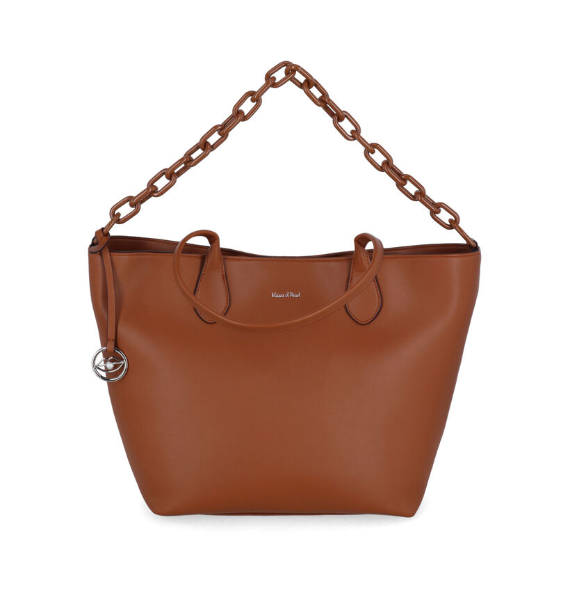 Kisses of Pearl Demi Cognac Shopper voor dames (309319)