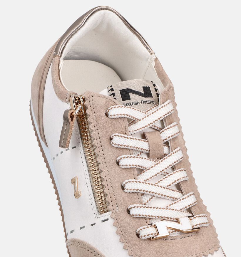 Nathan-Baume Baskets habill&eacute;es en Beige pour femmes (372233) - pour semelles orthop&eacute;diques