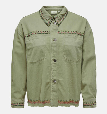 Korte jas groen