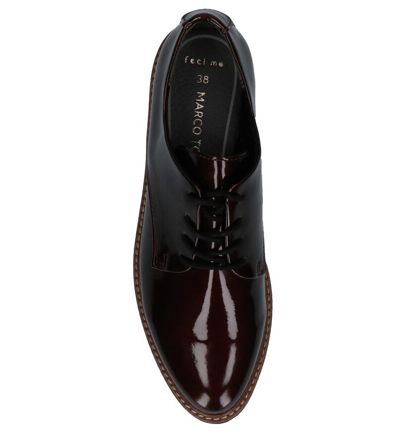 Marco Tozzi Chaussures à lacets en Bordeaux en simili cuir (226304)