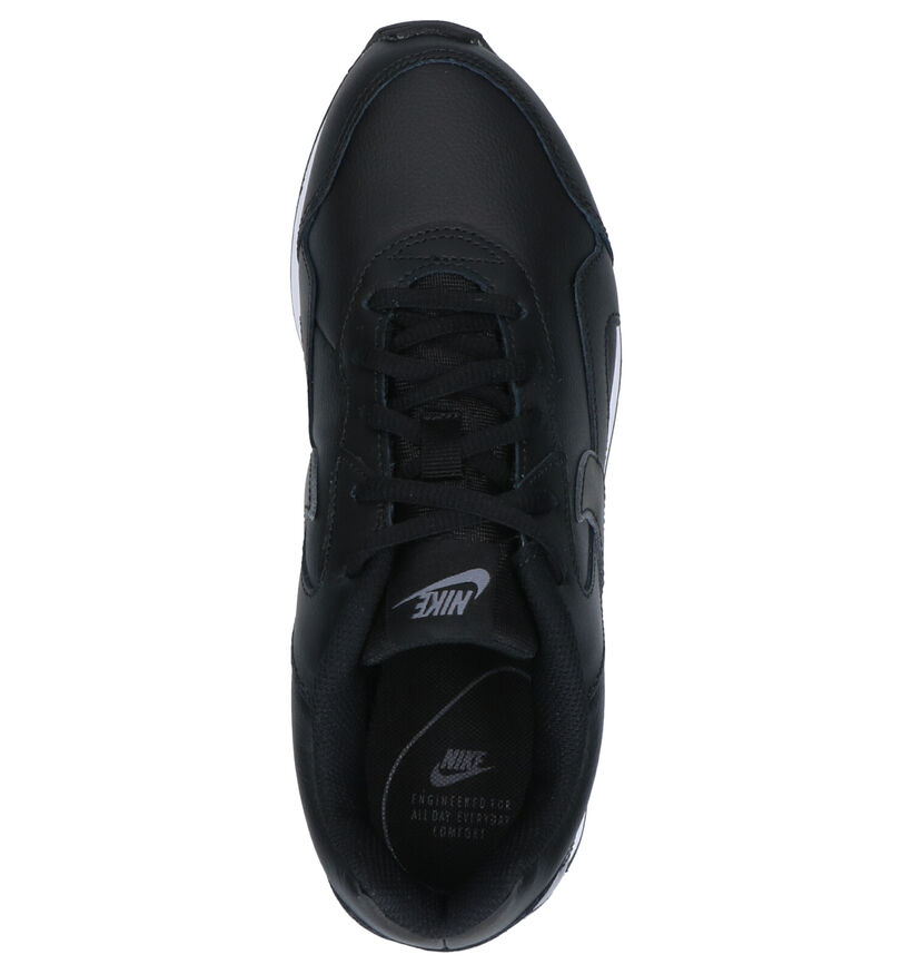 Nike Delfine Lea Baskets en Noir en cuir (261679)