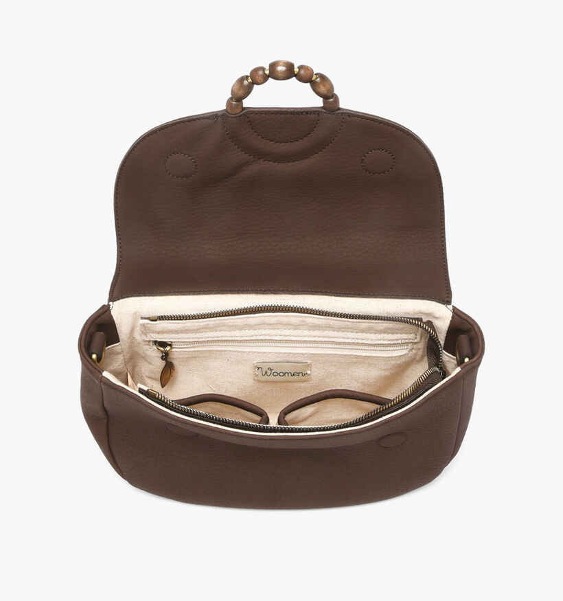 Woomen Neflier Pearl Sac port&eacute; crois&eacute; en Brun fonc&eacute; pour femmes (378676)