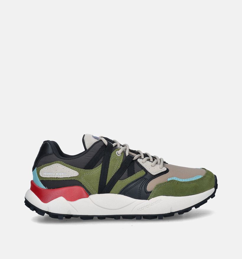Scotch & Soda Mount Chaussures à lacets en Vert kaki pour hommes (345460) - pour semelles orthopédiques