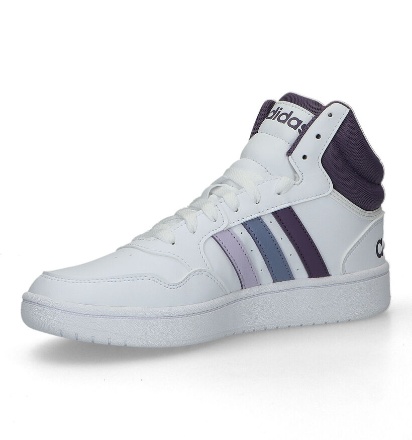 adidas Hoops 3.0 Mid Baskets en Blanc pour femmes (326254)