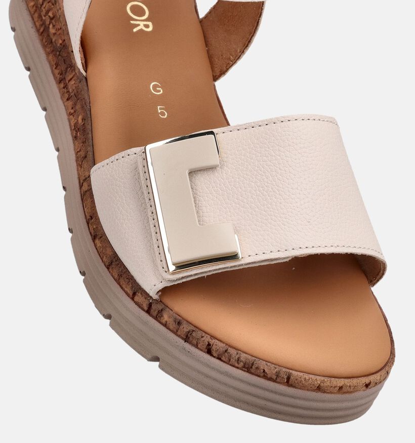 Gabor Ecru Sandalen voor dames (371122)