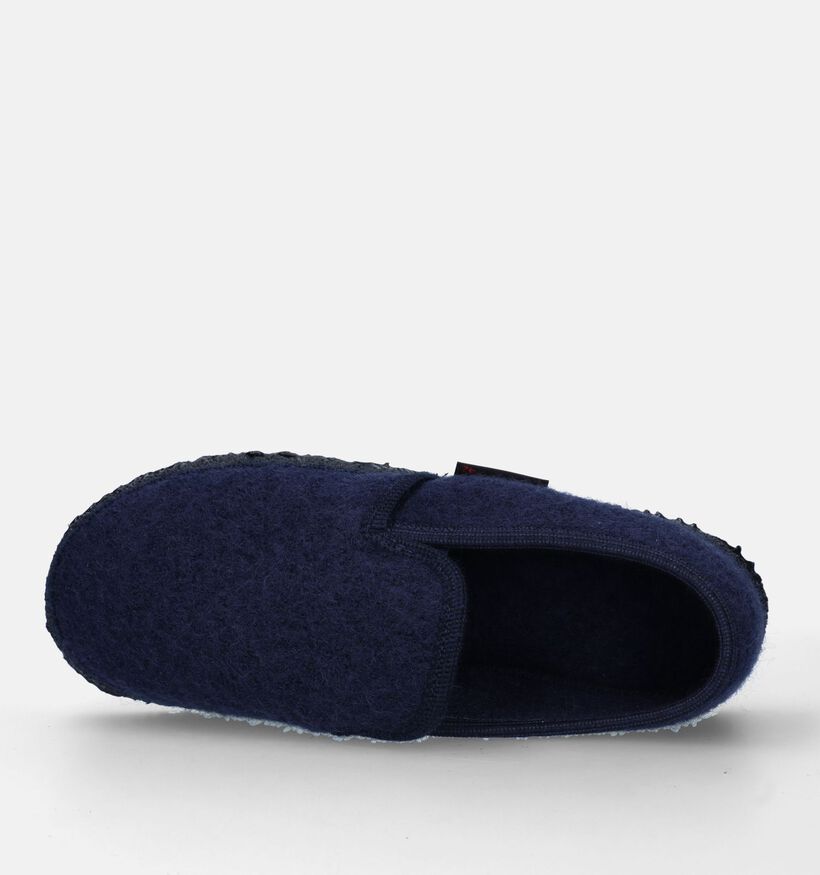 Giesswein Niederthal Pantoufles en Bleu pour hommes (333629)