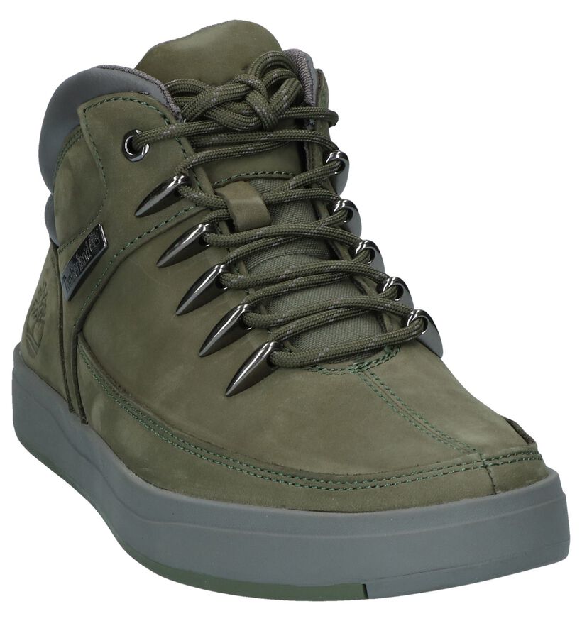 Zwarte Veterboots Timberland Davis SQ Hike Cupsole in nubuck (232308)