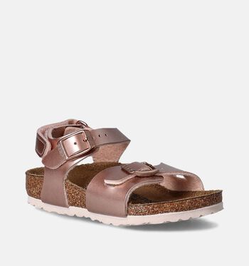 Birkenstock Sandalen White/Electric Metallic Copper/Electric Metallic Silver Dots