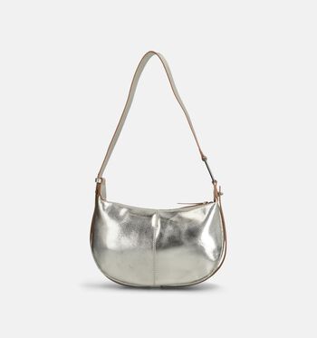 Crinkles Schoudertassen Beige/Goud/Cognac