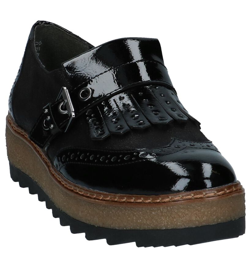 Tamaris Chaussures slip-on en Noir en cuir (226782)