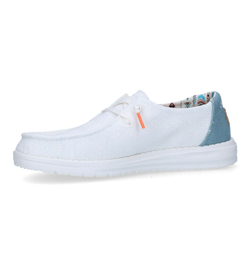 HEYDUDE Wendy Boho Mocassins en Blanc pour femmes (324432) - pour semelles orthopédiques