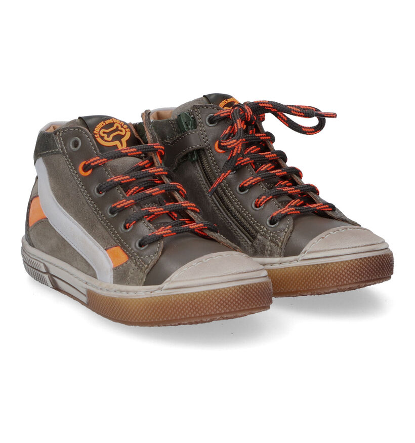 STONES and BONES Raspo Chaussures hautes en Taupe pour garçons (313871) - pour semelles orthopédiques