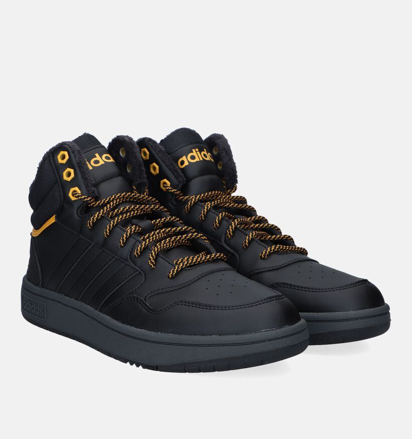 adidas Hoops 3.0 Mid Zwarte Sneakers voor heren (329389)