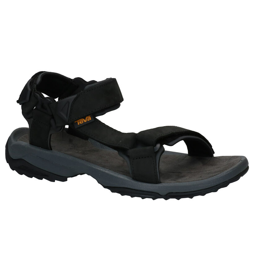 Teva Terra Sandales en Noir en cuir (289141)