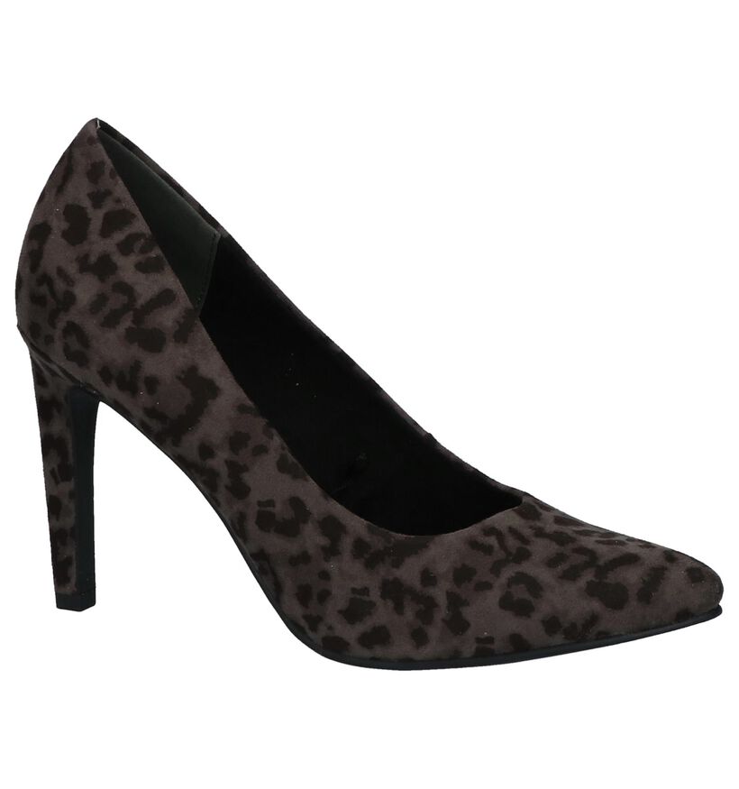Marco Tozzi Talons hauts en Gris foncé en textile (234253)