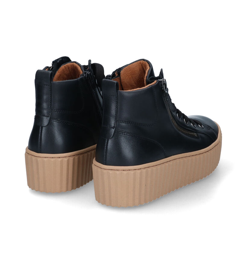 Gabor Best Fitting Zwarte Sneakers voor dames (315150) - geschikt voor steunzolen