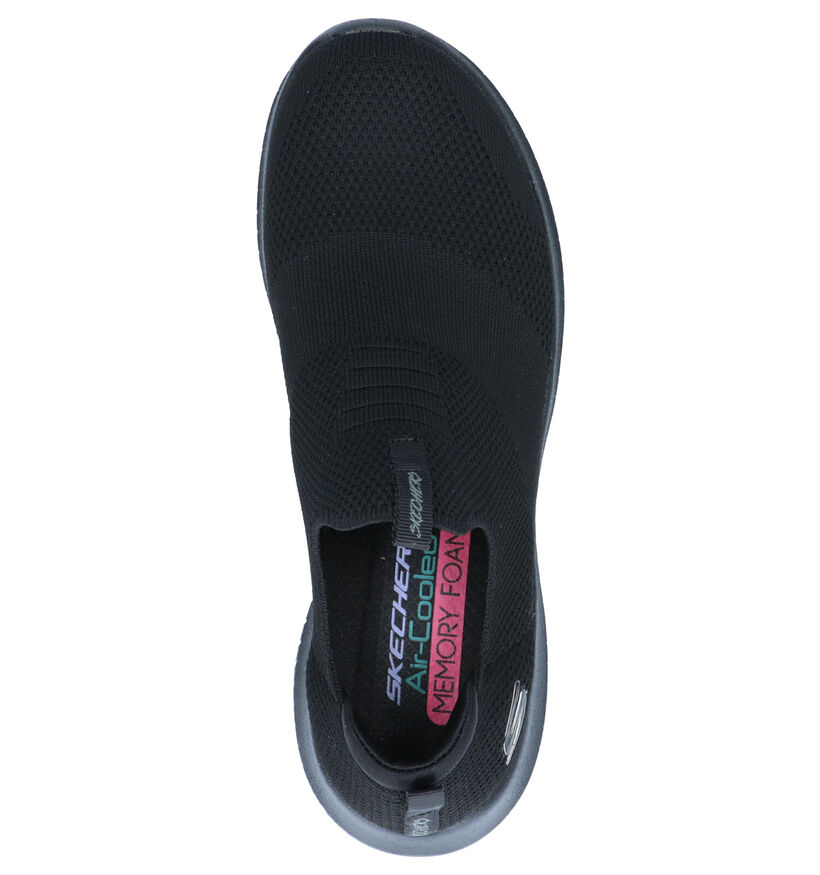 Skechers Ultra Flex First Take Baskets en Noir pour femmes (310629) - pour semelles orthopédiques