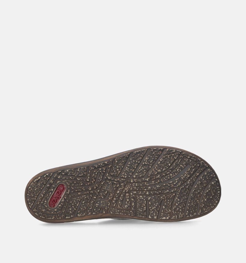 Rieker Grijze Teenslippers voor heren (339170)