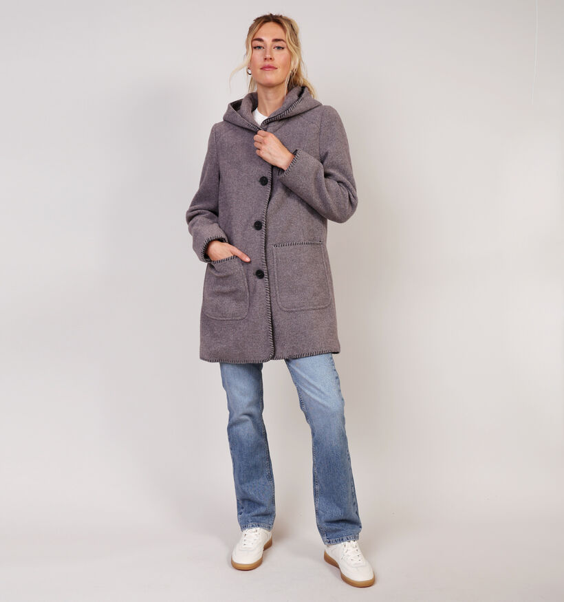 Barbara Lebek Grijze Lange Jas voor dames (362838)