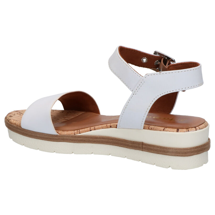 Tamaris TOUCH it Witte Sandalen in leer (269794)