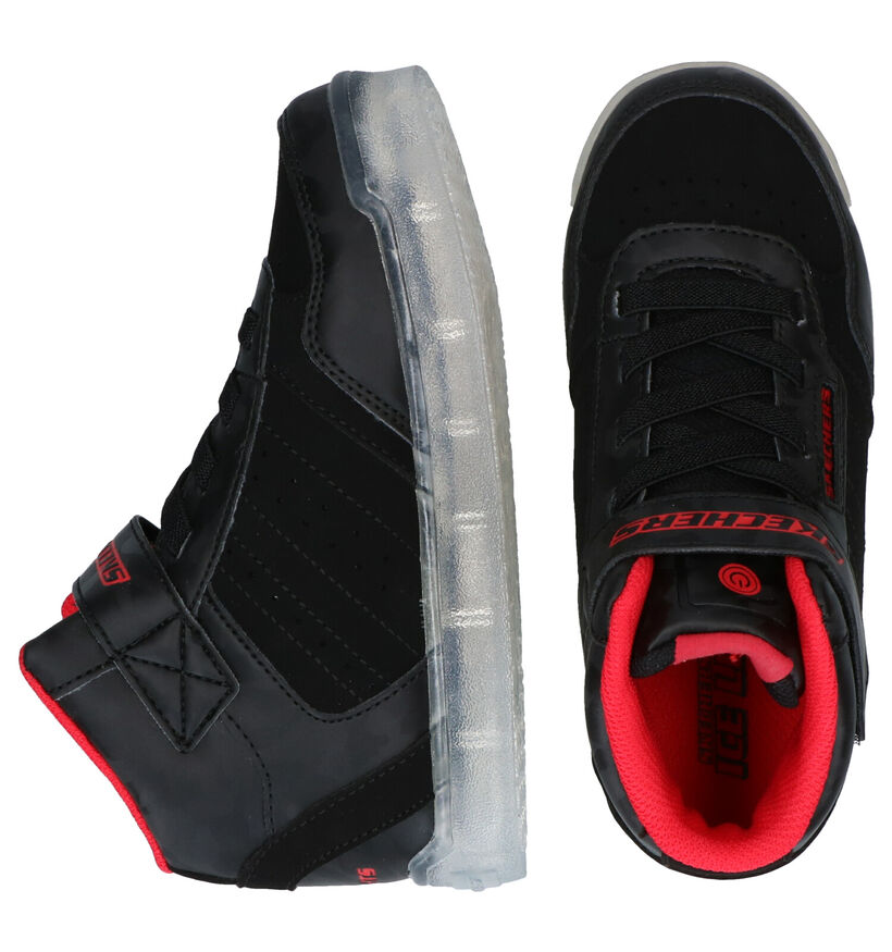 Skechers Ice Lights Ultra Baskets en Noir en simili cuir (294011)