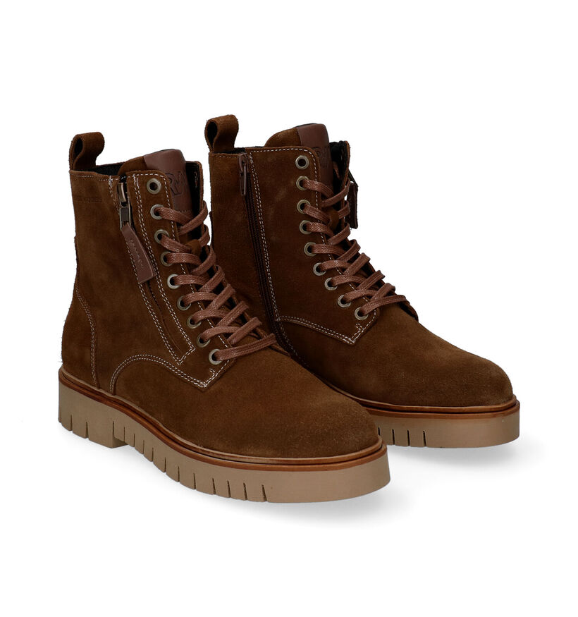 River Woods Aurelie Cognac Bottines in daim (298392)