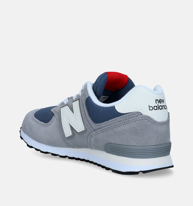 New Balance GC 574 Baskets en Gris pour filles, garçons (334559) - pour semelles orthopédiques