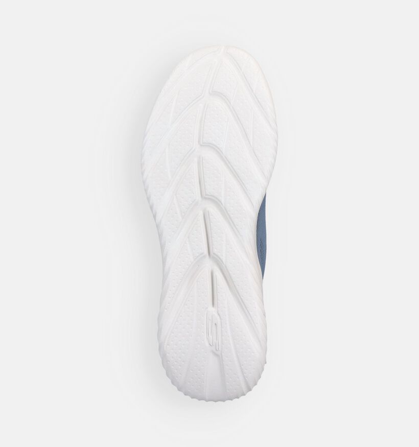 Skechers Bounder Hands Free Slip-ins en Bleu clair pour hommes (367484) - pour semelles orthop&eacute;diques