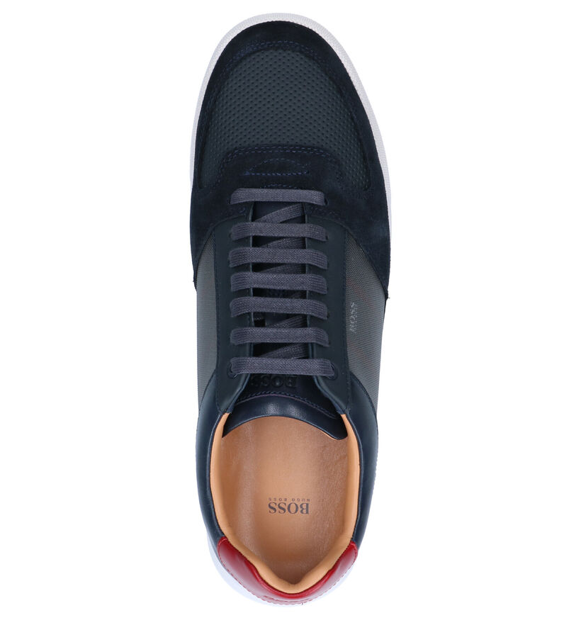 Hugo Boss Cosmo Tenn Chaussures à Lacets en Bleu en daim (264770)