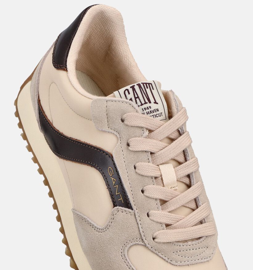 Gant Beja Baskets en Beige/Noir pour femmes (369450) - pour semelles orthop&eacute;diques