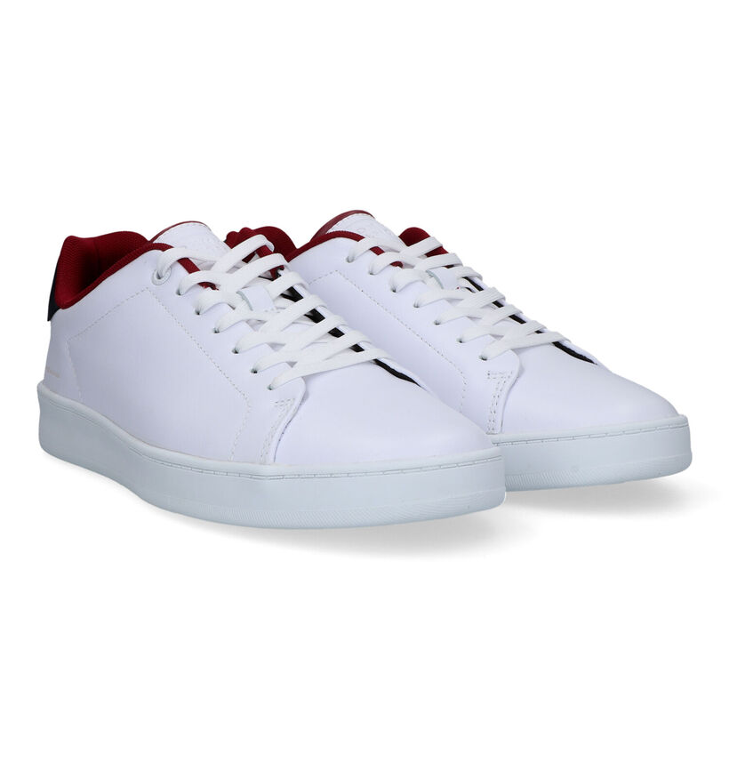 Tommy Hilfiger Court Baskets en Blanc pour hommes (321222)