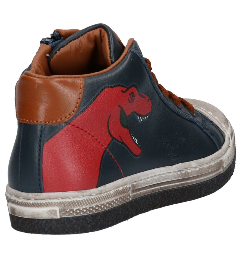 STONES and BONES Lirex Chaussures hautes en Bleu en cuir (255451)